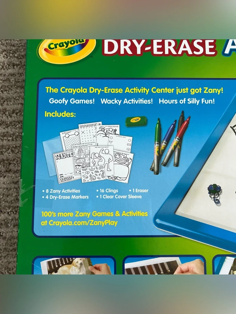 NWT Crayola Dry-Erase Activity Center Zany Play